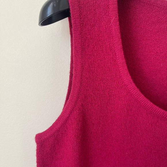 Vintage Talbots Deep Fuchsia Tank Top - Picture 3 of 7